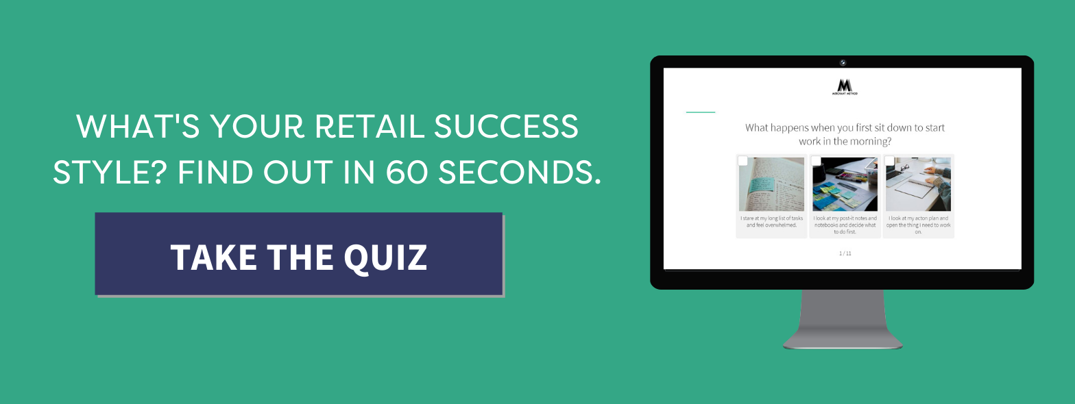 Call to Action Graphic for Retail Success Style Quiz from Merchant Method