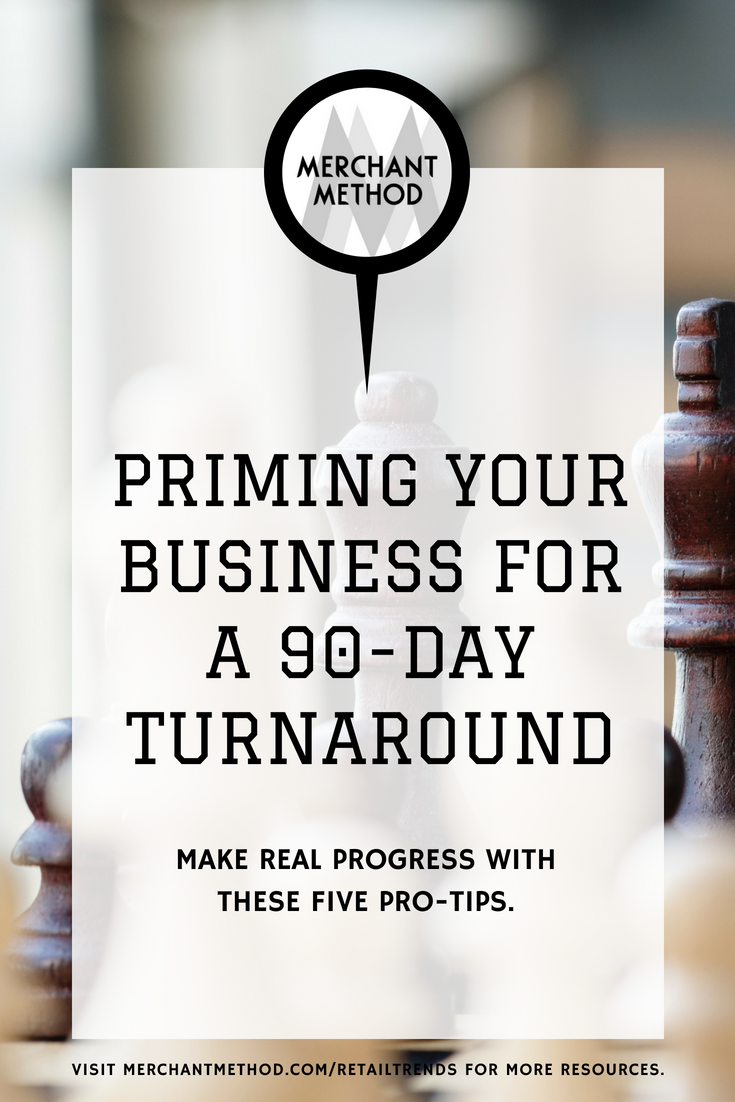Priming Your Business for a 90-Day Turn Around with Merchant Method | Visit the Merchant Method blog at merchantmethod.com/retailtrends to discover more business resources and training for retailers, small-batch manufacturers, and makers.